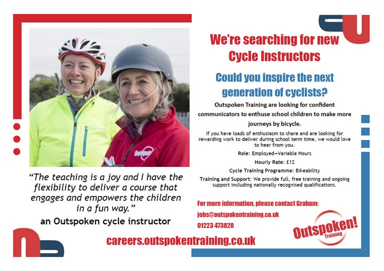 Cycle Instructor Recruitment Poster Mar 22